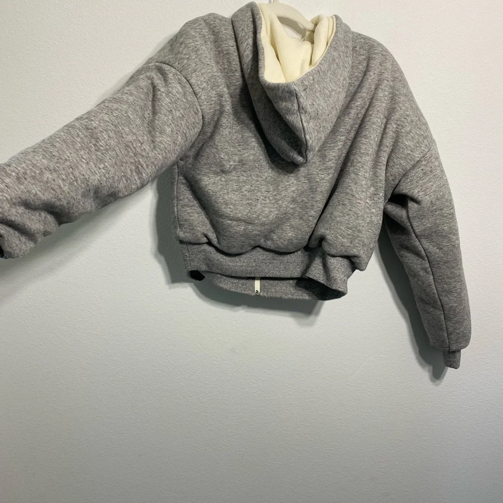 NEW Madewell MWL Reversible Puffer Hoodie Jacket XS - Picture 6 of 10